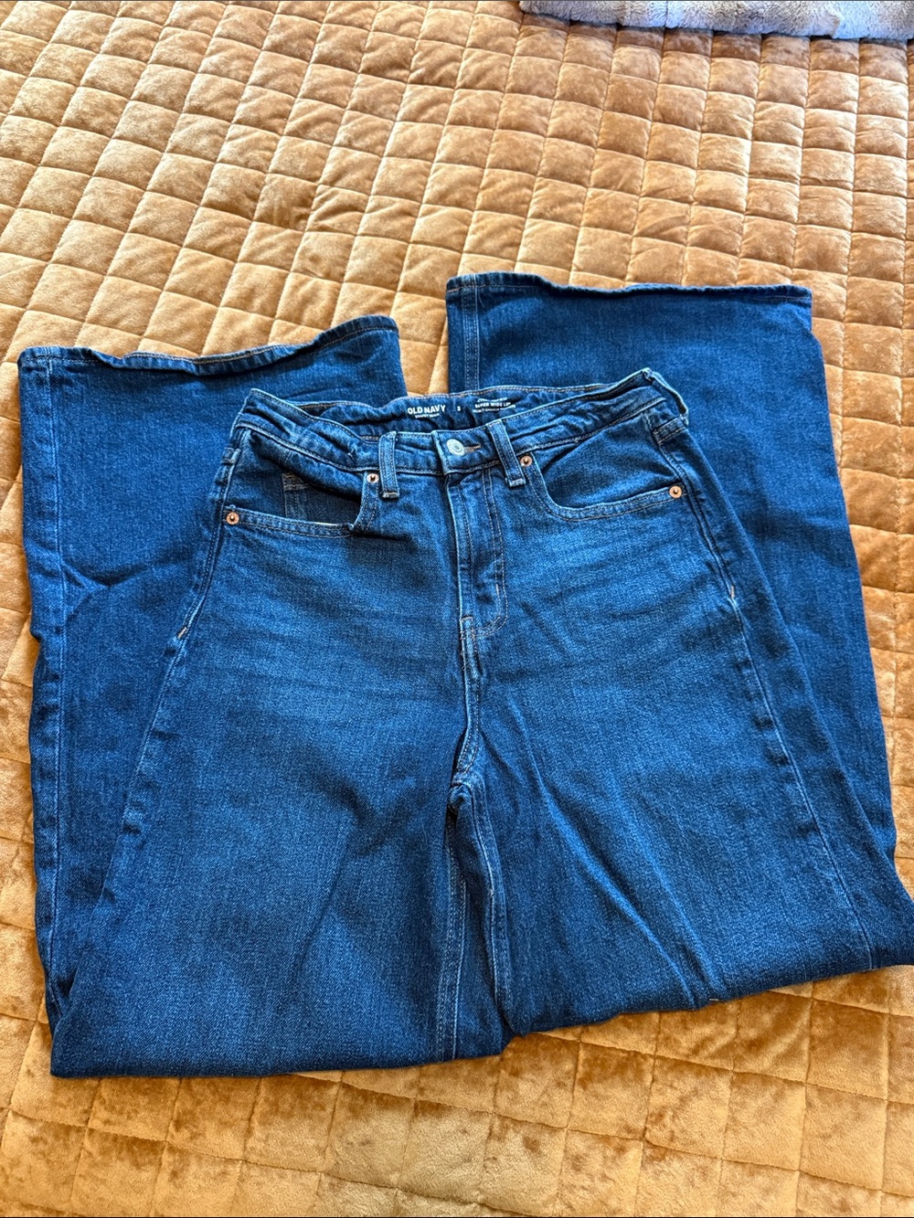 Old Navy Dark Blue Super Wide Leg Jeans